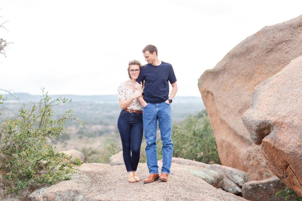 Enchanted Rock engagement session.
